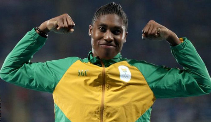 Caster Semenya has won the Olympic 800m title twice and the world title three times - GETTY IMAGES 