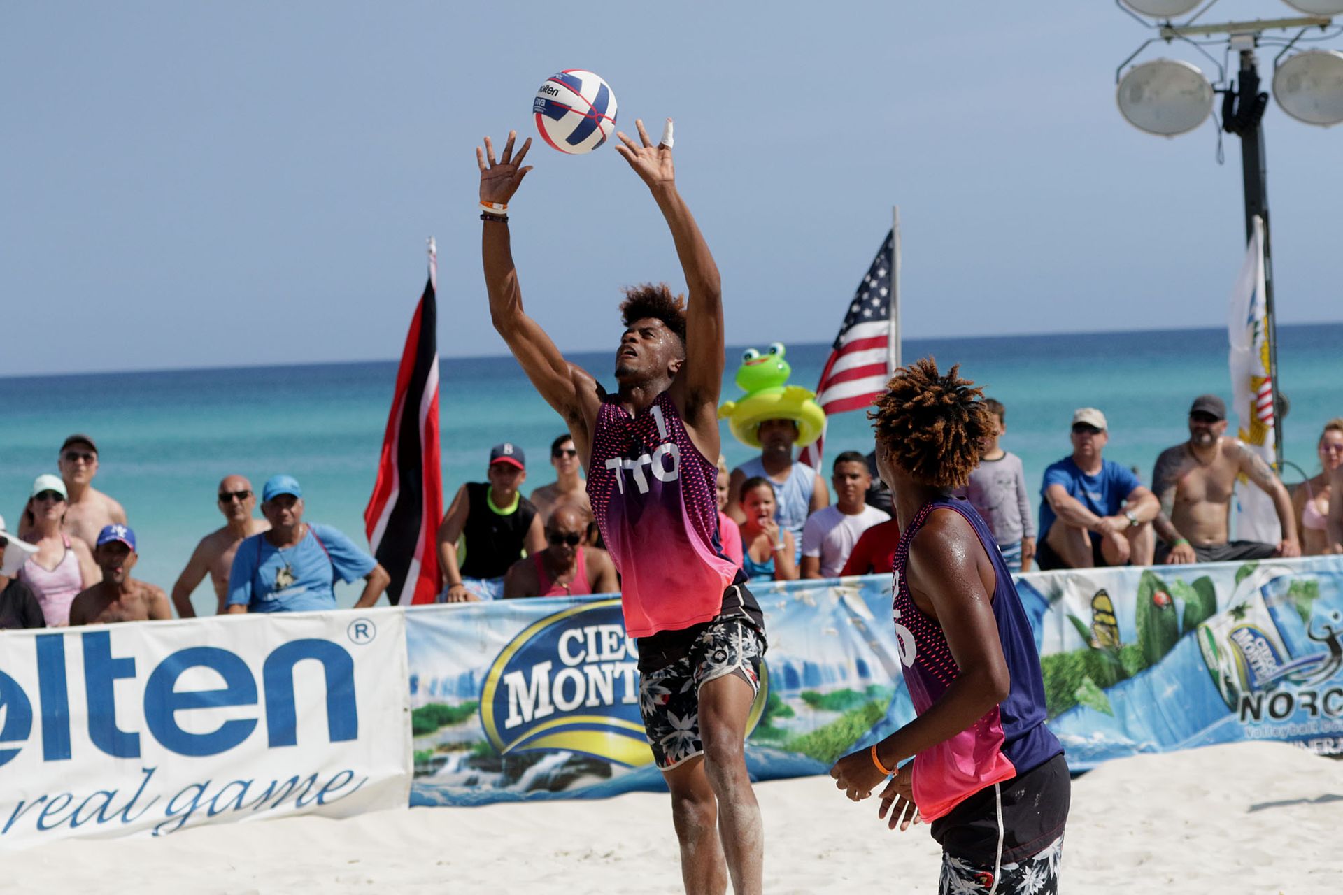 T&T beach volleyball duo, Daynte Stewart and Marlon Phillip