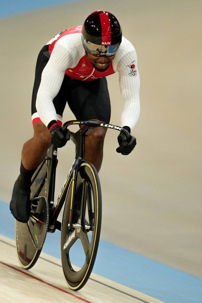 (FILE) Nicholas Paul of Trinidad And Tobago competes during the men's sprint event, at the Summer Olympics, on August 7, 2024, in Paris, France. - AP PHOTO (Image obtained at newsday.co.tt)