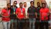TT cyclists and staff at the TT Olympic House in Port of Spain, on Wednesday, after returning from the 2019 Pan American Games in Lima, Peru. Keron Bramble, from left, Njisane Phillip, Nicholas Paul, technical director Erin Hartwell, Jabari Whiteman, mechanic Elijah Greene and Kwesi Browne. PHOTO BY SUREASH CHOLAI TT cyclists and staff at the TT Olympic House in Port of Spain, on Wednesday, after returning from the 2019 Pan American Games in Lima, Peru. Keron Bramble, from left, Njisane Phillip, Nicholas Paul, technical director Erin Hartwell, Jabari Whiteman, mechanic Elijah Greene and Kwesi Browne. PHOTO BY SUREASH CHOLAI